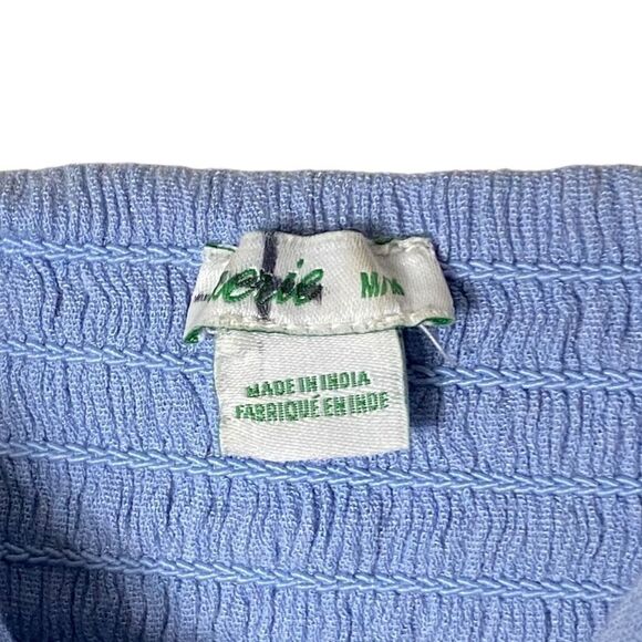 Aerie Sz Med Blue Chambray Knotted Cut Out Spaghetti Strap Lined Maxi Sun Dress - Picture 6 of 7